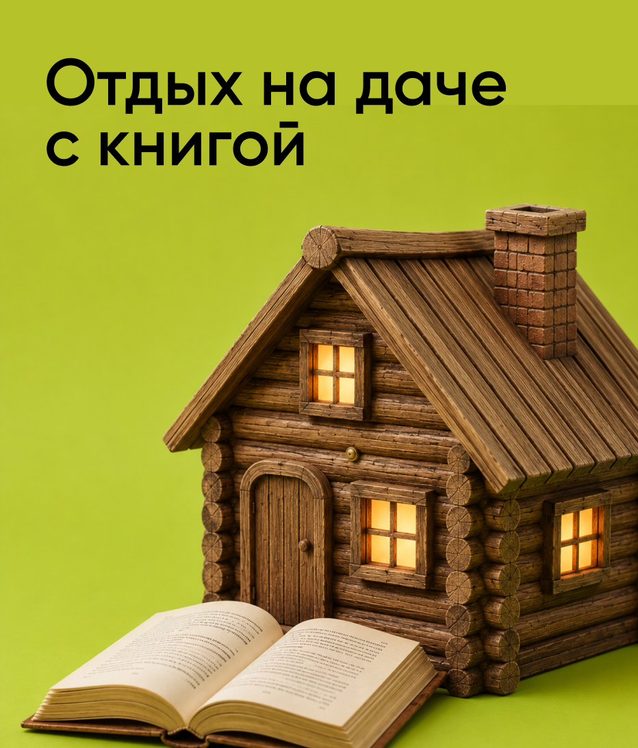 Отдых на даче с книгой